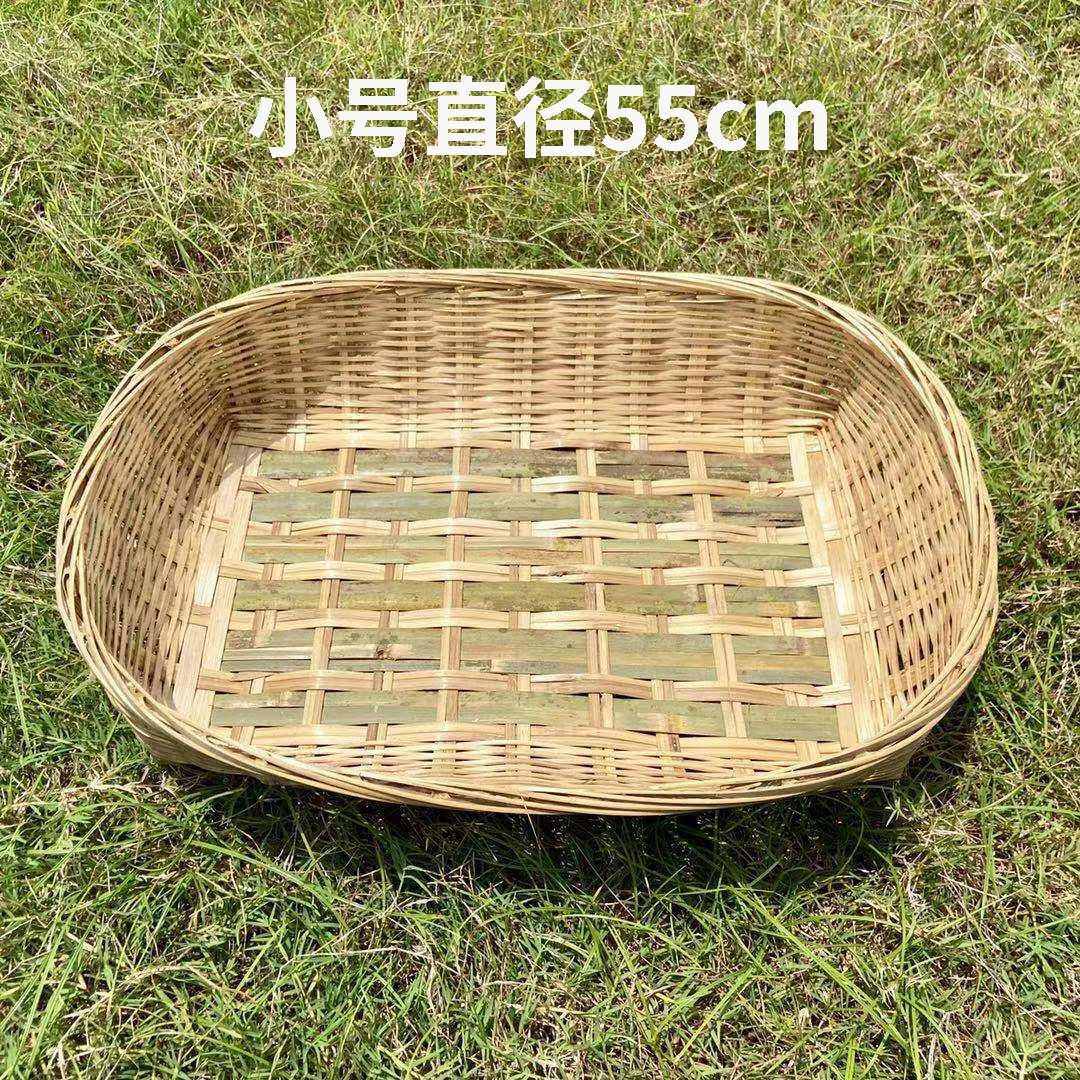 竹编长形竹篮菜篮菜篓子猫窝狗窝手工编织耐用竹青头层方拜神竹篮,特色手工艺,竹编/竹雕,淘宝优惠券,粉丝福利购,淘宝优惠卷