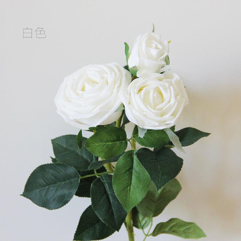堪比真花！高端轻奢手感保湿玫瑰 假花仿真花客厅摆设餐桌花摆件
