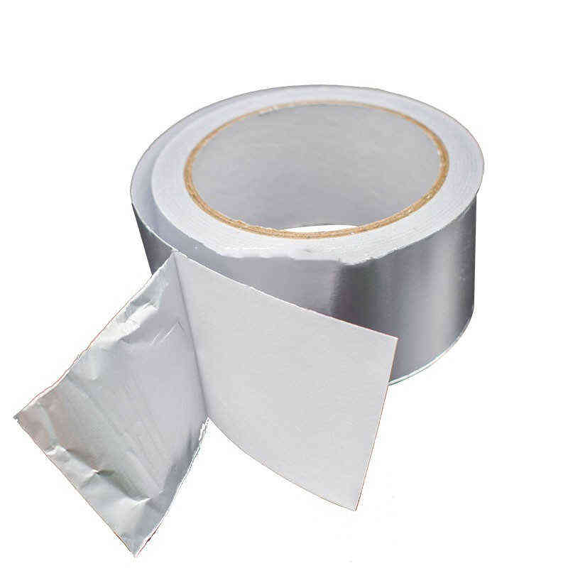 洛港0.06mm厚10cm宽20m长1卷自粘铝箔胶带密封补漏隔热铝箔补