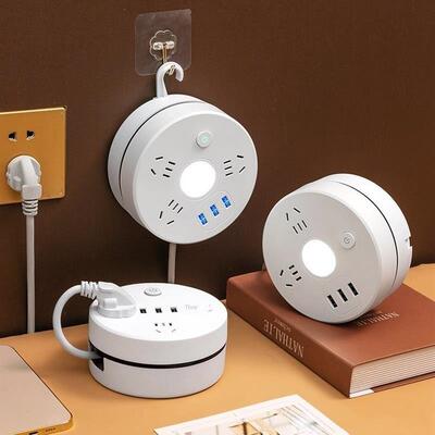 Power cord extension socket Plug wire board with towing Plat