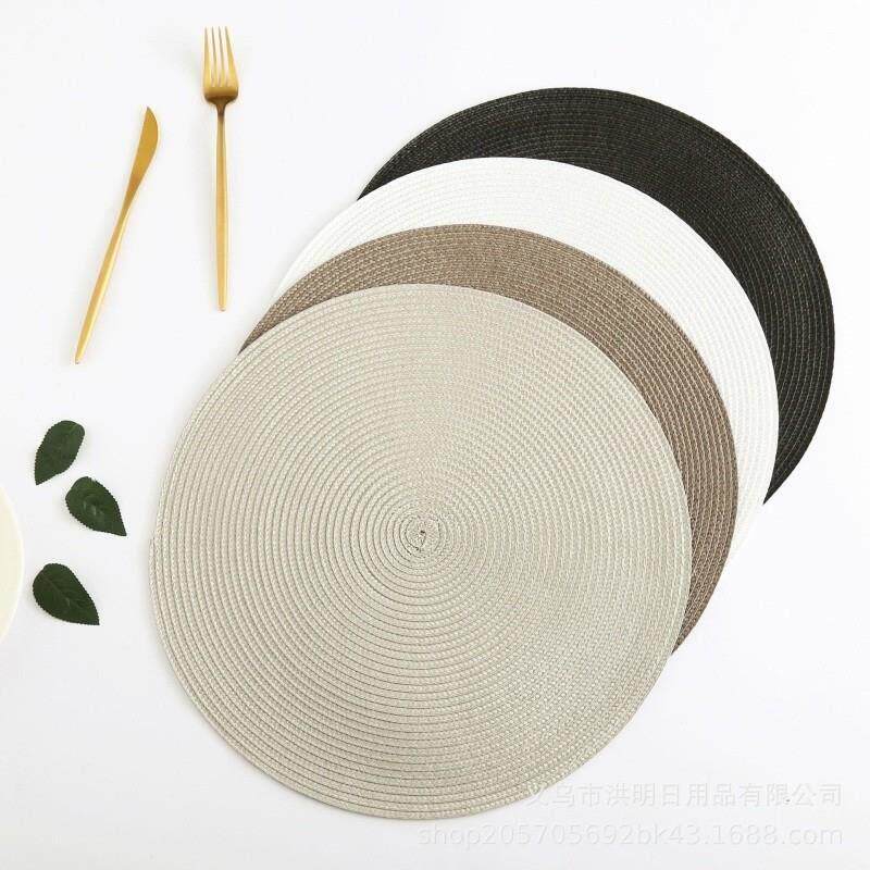 PP Environmentally Friendly Round Placemat Western Placemat - 实物图