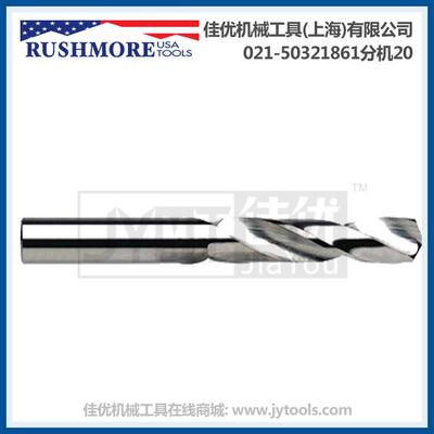 RUSHMORE UDA整体硬质合金直柄麻花钻13/32-1/2“ #1-#18
