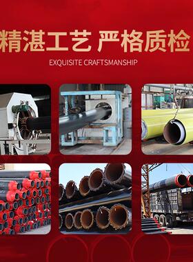 厂家现货钢套预制直埋蒸汽保温KOX复管钢玻璃岩棉离保心玻璃棉合