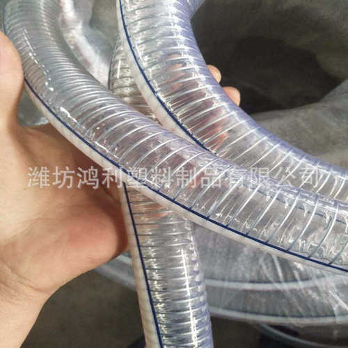 寸寸4钢丝水管钢丝厂销缠绕透明1软管寸pvcpvc23pvc增强软管寸等