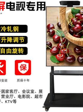 42-65寸液晶电视机移动支架落地推车通用壁挂架子竖屏安装 三策