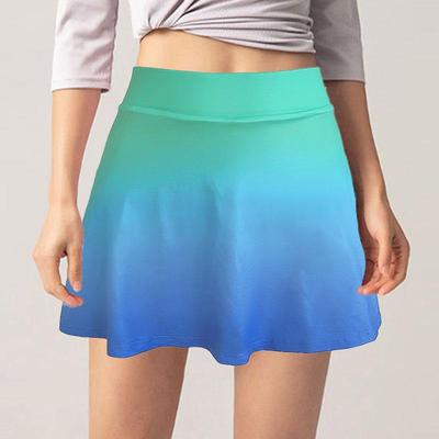 yoga sports skirts for women fashion high waist pleated