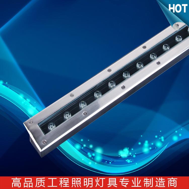 厂家LED长条埋地灯12W15W18W24W广场公园草坪条型灯RGBW地埋灯