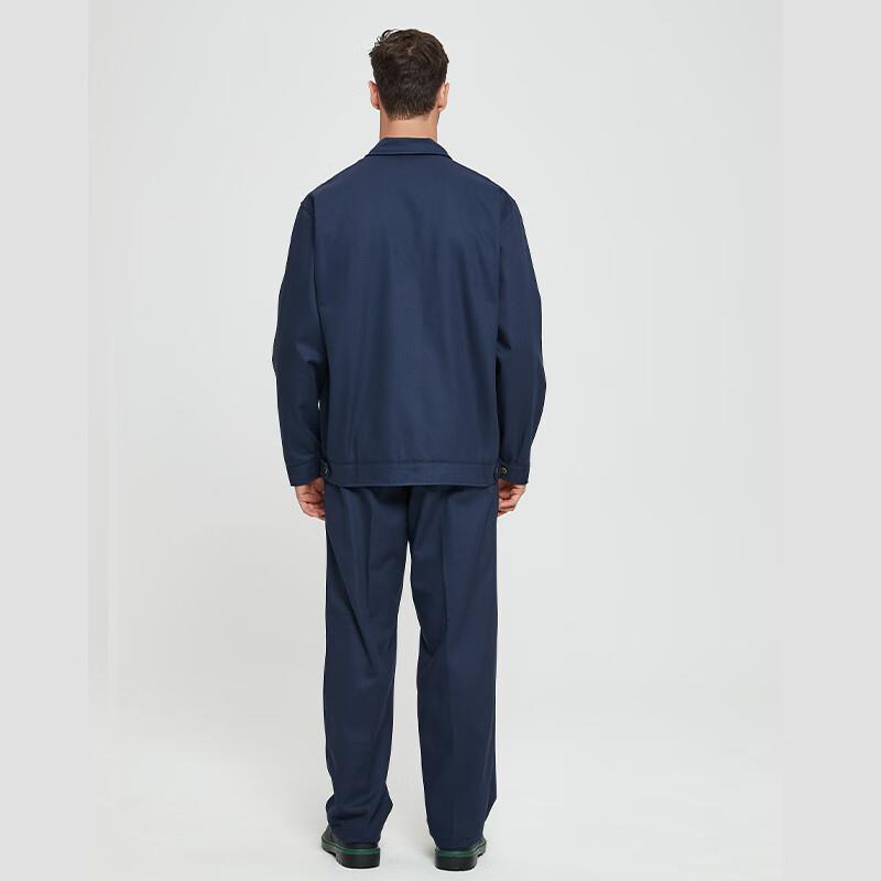 佰益 阻燃工作服电焊工服中石油石化厂服7032 深蓝色 175/xL