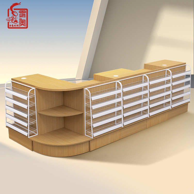 收银台超市便利店烟柜烟酒柜母婴文具店药店店铺小型转角收银柜台