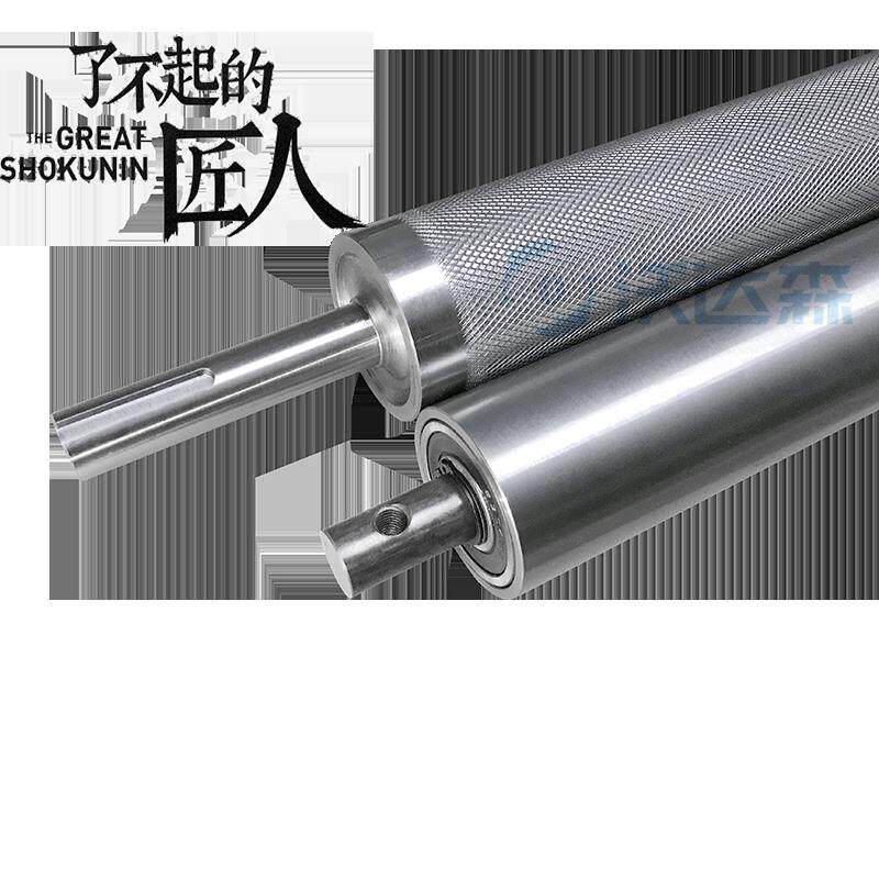 主从动运输带传动力炼轮滚筒轴尼龙包聚氨酯橡胶铝导压重型托 托