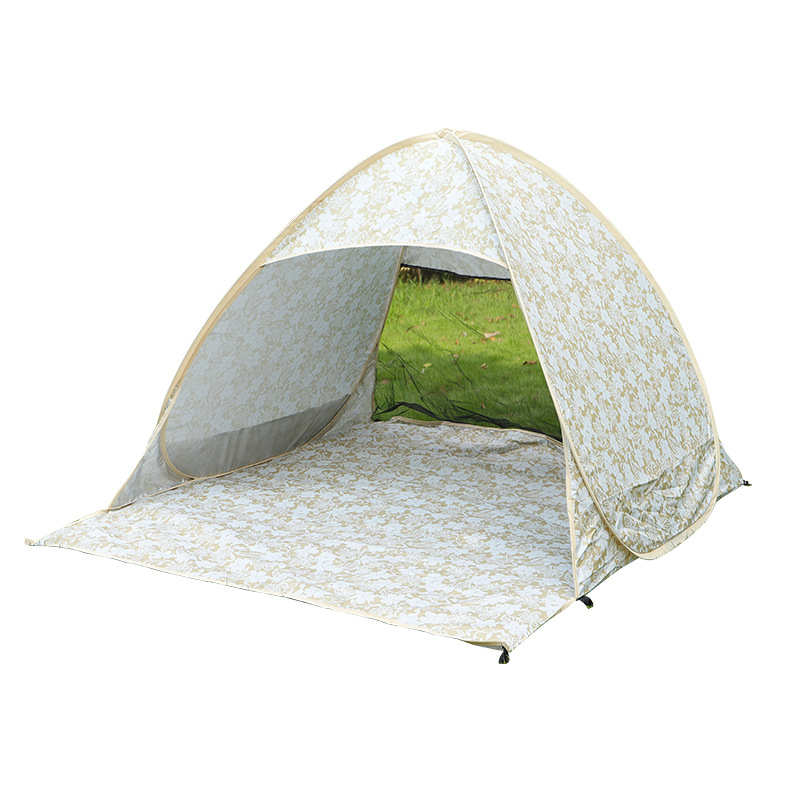 户外沙滩遮阳帐篷 八字帐篷免搭建速开帐篷亲子户外帐篷室内儿童