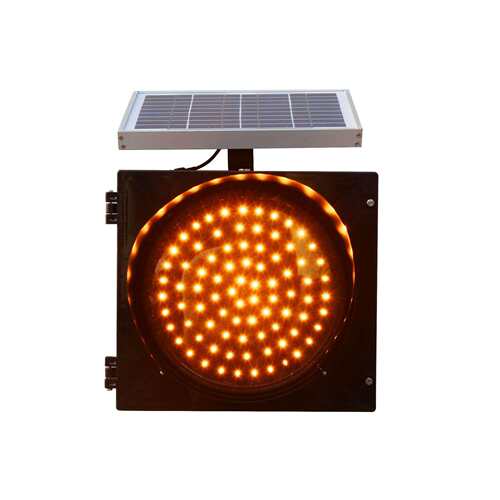 太阳能黄慢闪灯方壳400mm黄闪红慢灯频闪防雾灯厂家直销品质保证