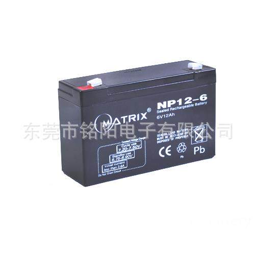 6v12ah蓄电池Matrix NP12-6童车电瓶电子称电池楼宇对讲后备电源