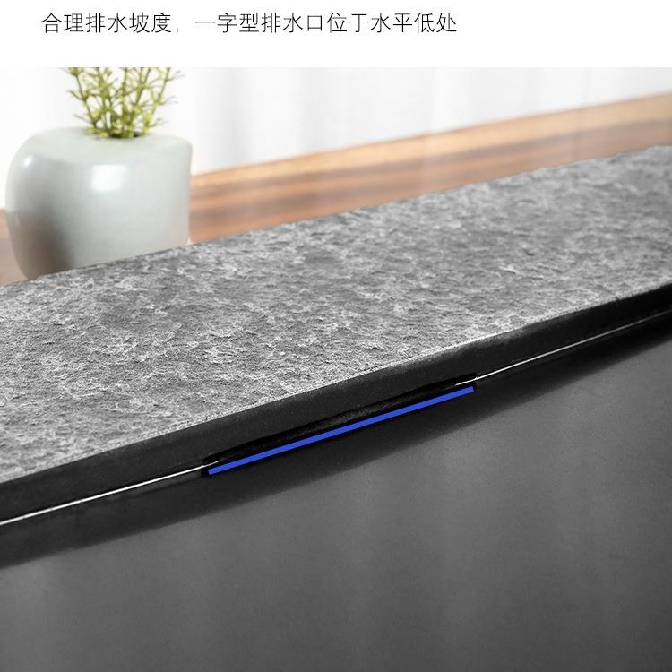 乌金台用石茶盘家225新F9685JMT款0天然整块干泡中式单独简约桌面