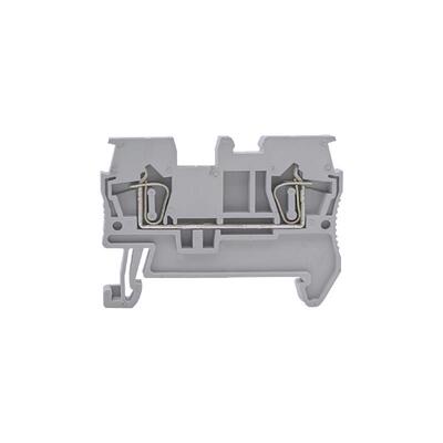 ST1.5弹簧导轨式接线端子排纯铜轨道式快速直插型100片装UK免螺丝