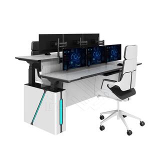 大型数据指挥控制台 品质类调度操控台 全钢制督导台 结构稳固