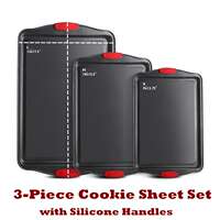 Cookie Baking Sheet Set Baking Pan Nonstick Kitchen Bakeware thumbnail 4