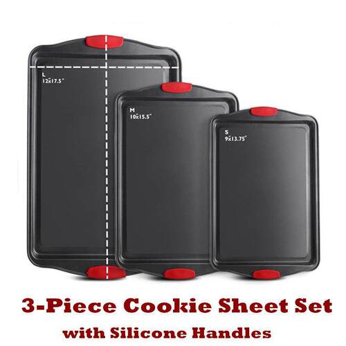 Cookie Baking Sheet Set Baking Pan Nonstick Kitchen Bakeware
