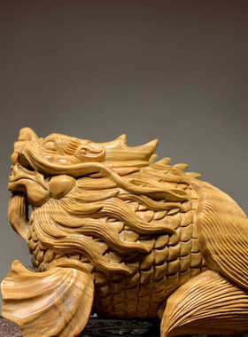小叶紫檀木雕龙鱼摆件手把件家居客厅装饰品红木文玩工艺品送礼
