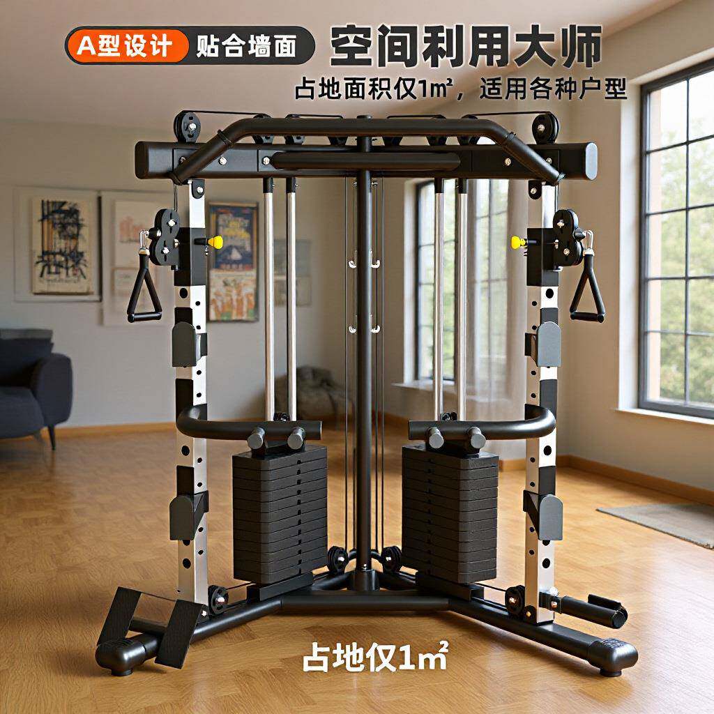 飞鸟夹胸深蹲架大飞鸟引体向上双杠卧推架杠铃架高位下拉坐姿划船