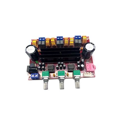 XH-M139老2.1声道数字功放板12V-24V宽电压 TPA3116D2 2*50W+100W