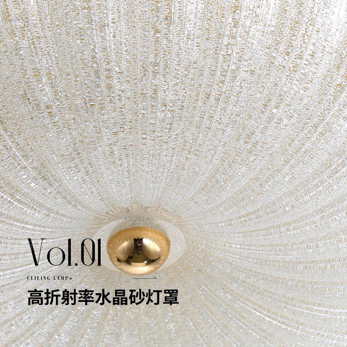 法式水晶吸顶灯房间灯创意珍珠珍珠餐厅灯超亮led主卧灯具全光谱