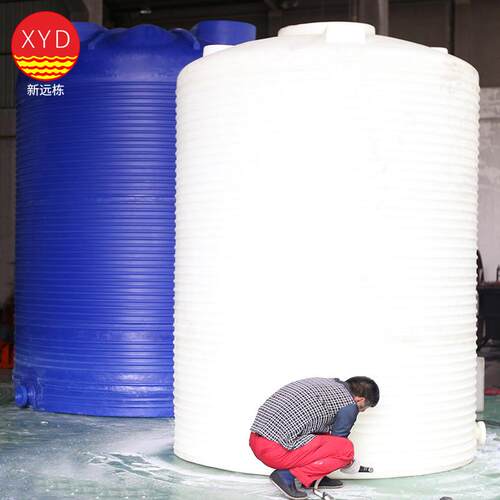 覆膜包装塑胶水箱 25吨塑料化工圆形油桶 塑料化工吨桶PT-25000L