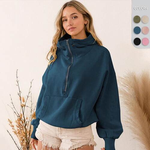 McKenna Zip Fleece Hoodie Half