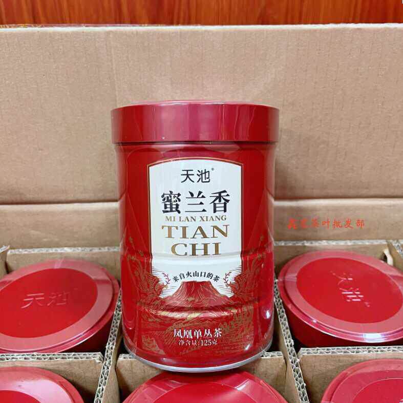 天池茶业蜜兰香青山系列潮州凤凰单枞茶春茶罐装125克单丛口粮茶