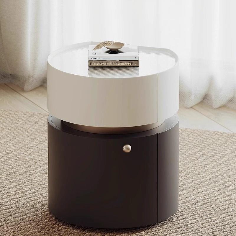 床头柜奶油风创意柜意式极简收纳小柜小户型沙发边几可爱简约大气