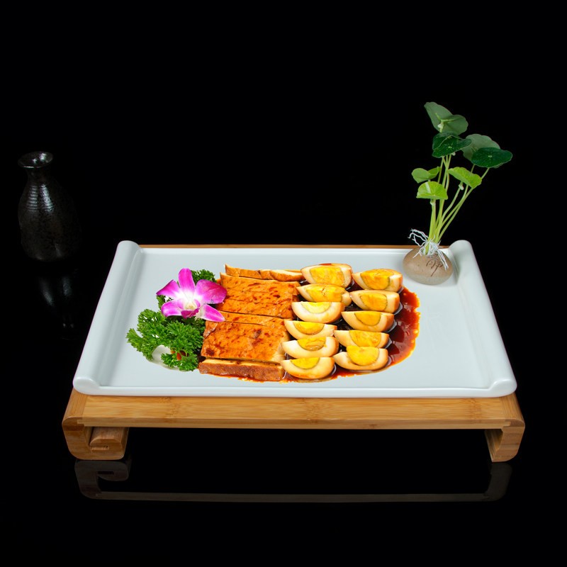 高档酒店餐厅特色盘子烤鸭餐具片皮鸭餐具意境菜招牌菜冷菜创意盘图片