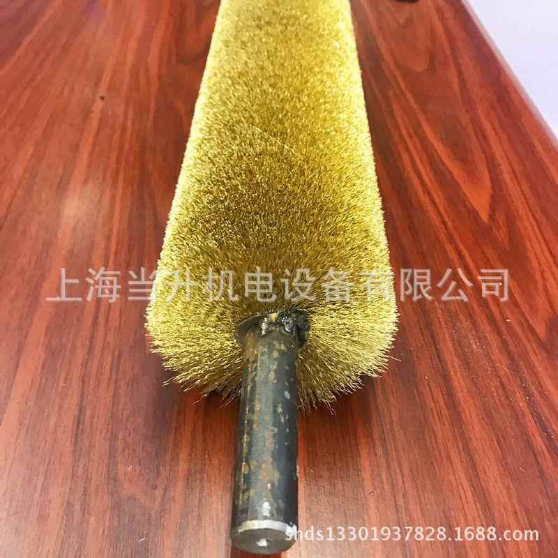 毛定制非标钢丝刷棍簧毛刷除锈滚筒铜丝弹筒工业滚毛刷棍不锈钢丝