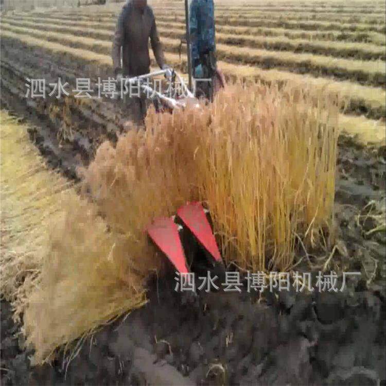 多功能手扶拉机前蓿DGD置割台苜草艾拖草汽油割晒机好作省操人工