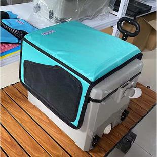 钓箱坐垫加厚防水透气钓鱼座垫弹力舒适记忆棉通用垫子带吸盘 新款