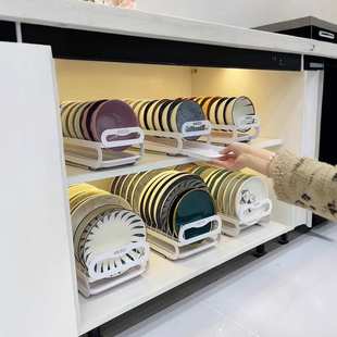 碗架沥水架碗碟收纳架盘架餐具厨房置物架家用内置抽拉小型伸缩式
