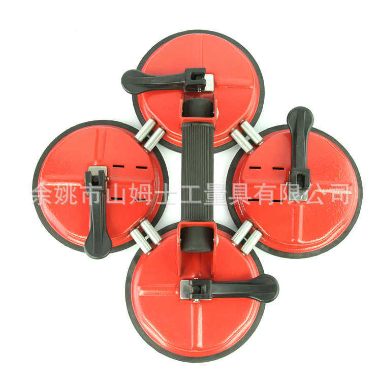 厂家供应新款四爪吸盘铁质天然橡胶瓷砖玻璃吸盘 红色大型吸盘,五金/工具,玻璃吸盘,淘宝优惠券,粉丝福利购,淘宝优惠卷