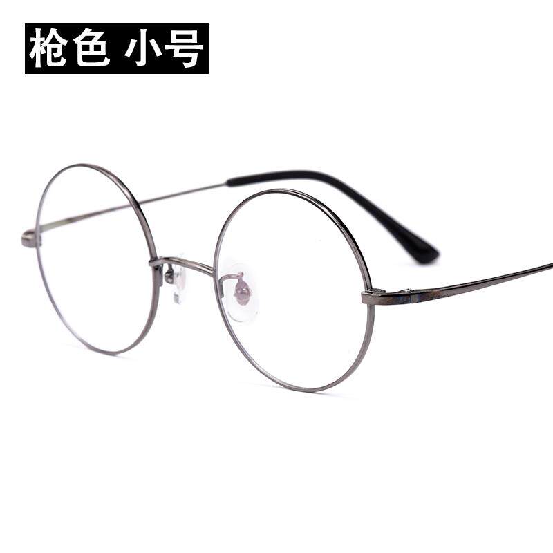 高档复古防圆形眼镜框男纯钛近视光眼镜架超轻全框平光蓝防射眼辐