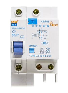 珠江(牌)漏电保护器触电空气开关断路器DZ47LE1P+N20A