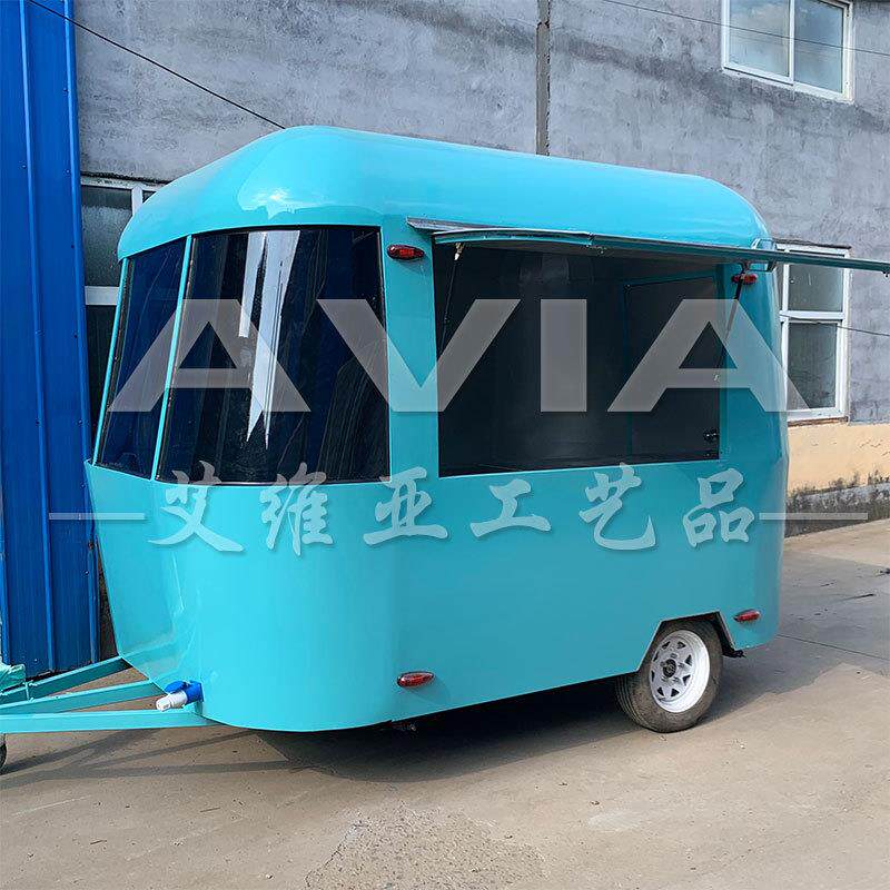 多功能移动奶茶车氧化铝街景营地售卖车冰淇淋小吃网红商用美陈车