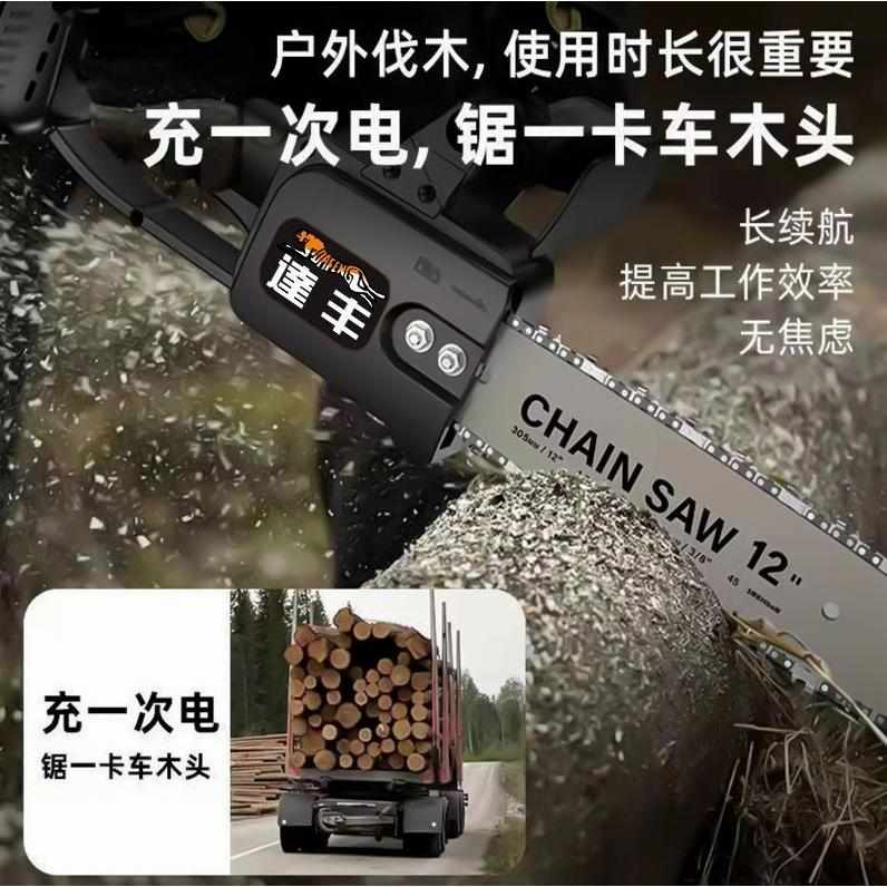 德国进口德国充电式电锯手提式家用砍树伐木锯户外锯树电动小型修