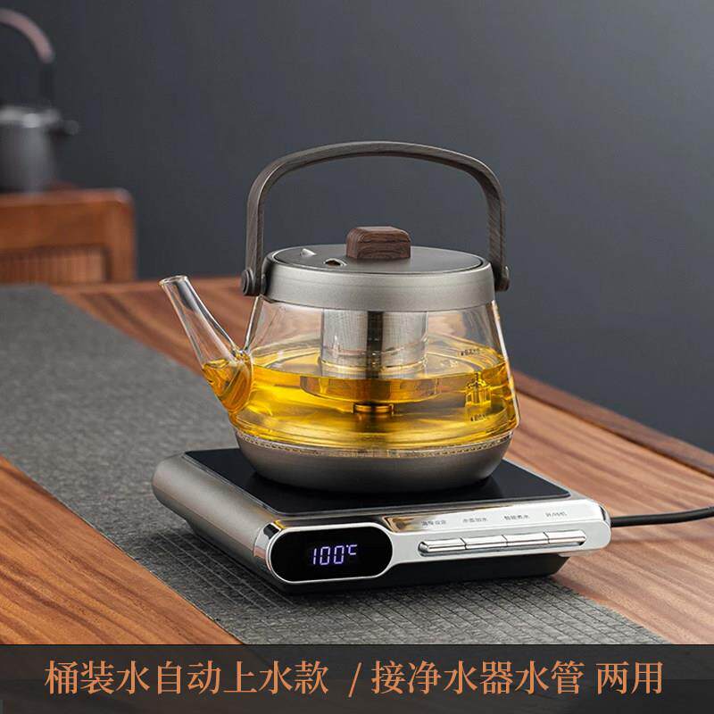 全自动上水电热烧水壶泡茶专用玻璃抽水家用茶台桌恒温功夫煮茶器