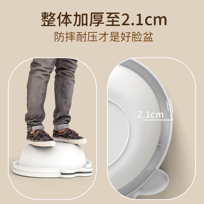 婴儿脸盆新生专用耐高温初生不折叠便携加厚幼儿宝宝洗脸洗PP洗脚