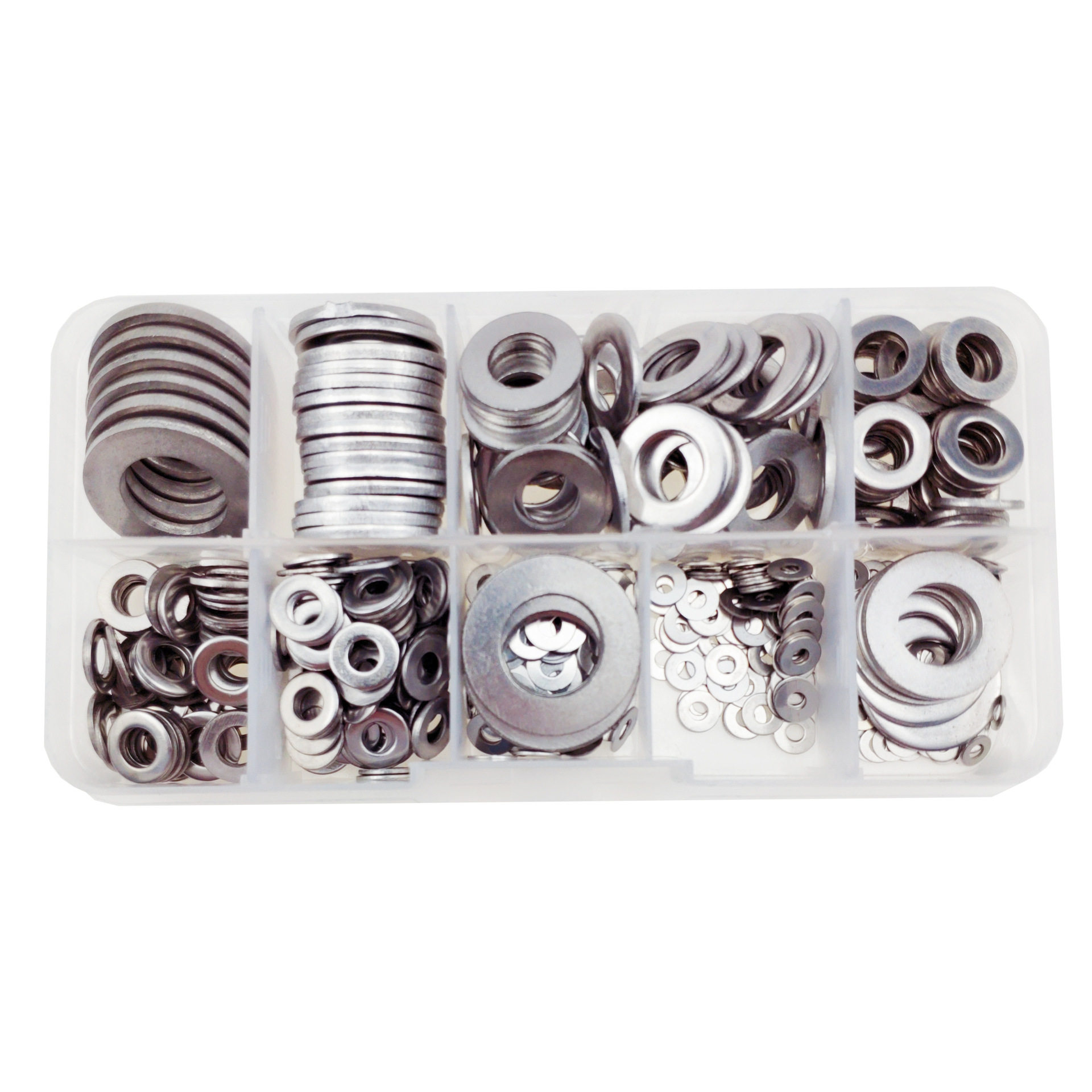 304不锈垫片6钢84pcs华盒装M2M3-M12套司介子垫CCD圈组合装 平垫