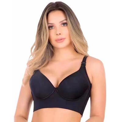 新款直销美容院光面无痕聚拢调整型内衣收副乳防下垂外扩矫正八排