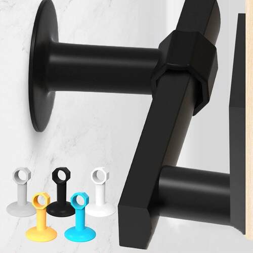 Door Stopper No-Drill Door Bumper Handle Anti-Collision Pad