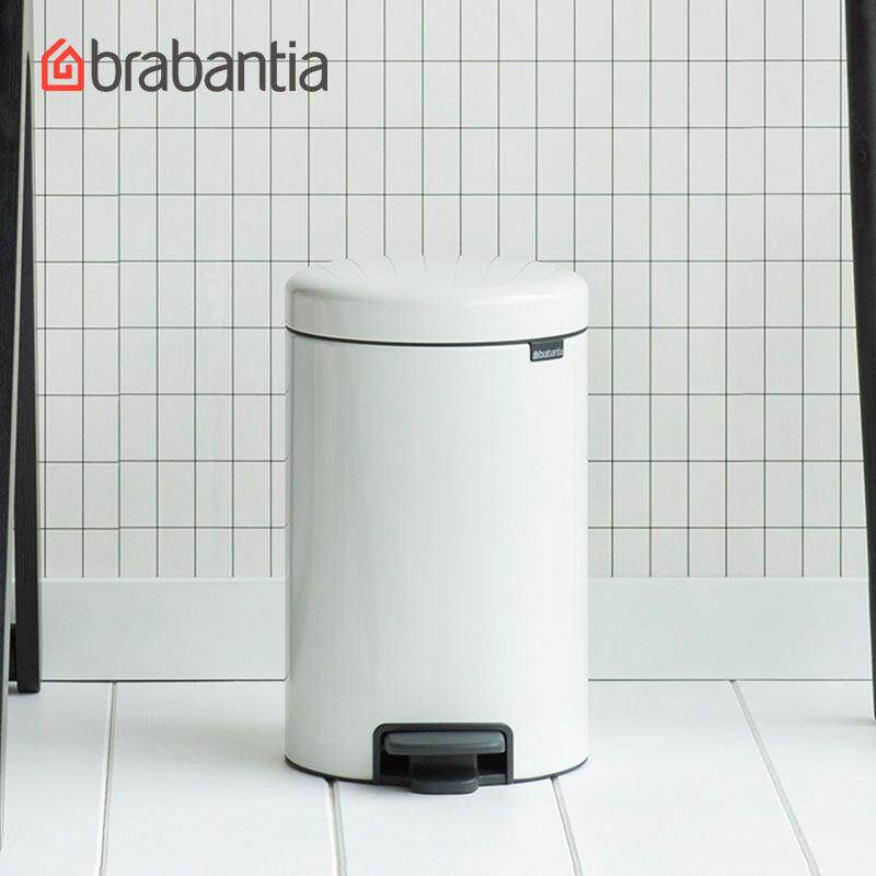brabantia柏宾士垃圾桶家用进口脚踏卫生桶不锈钢化妆室带盖子12L