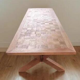 中老式 榆木拼花餐桌长方形老门板大板PVZ桌办公室客台茶会待议桌