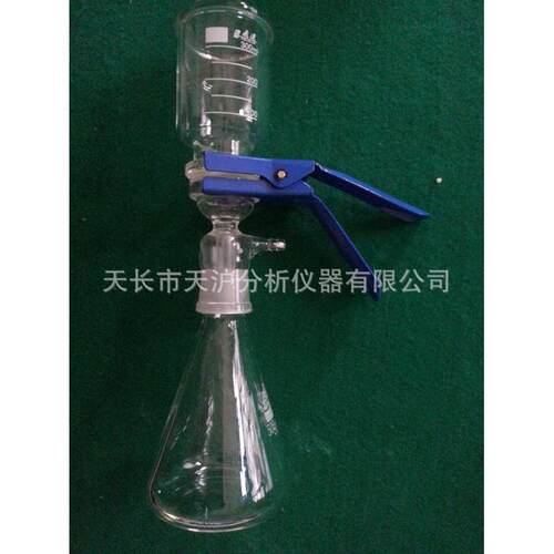 供应1000ML砂芯过滤装置 小型溶剂过滤器分离