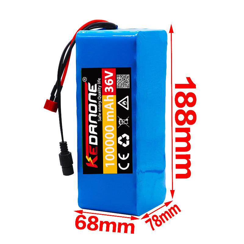 36V 100Ah 10S4P 电动自行车电池 电动自行车充电电池带2A充电器