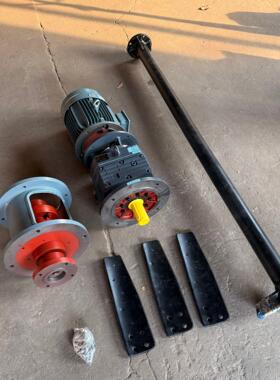 RF87电斜齿减速机配5.5Kw轮皖南机带F001TJA支架带衬塑3搅拌器